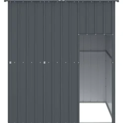 vidaXL hundehus med tag 165x153x181 cm galvaniseret stål antracitgrå