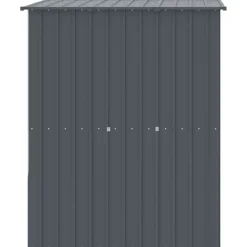 vidaXL hundehus med tag 165x153x181 cm galvaniseret stål antracitgrå