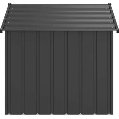 vidaXL hundehus med tag 131x101x102 cm galvaniseret stål