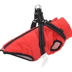 vidaXL Hundejakke Rød L24 Fleece og polyester