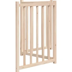 vidaXL hundelåge 3 paneler 150 cm foldbar massivt gran