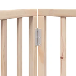 vidaXL hundelåge med dør 9 paneler 450 cm poppeltræ