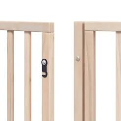 vidaXL hundelåge med dør 9 paneler 450 cm poppeltræ