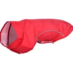 vidaXL Hunderegnfrakke med refleksstriber polyester XXS rød