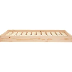 vidaXL hundeseng 101,5x74x9 cm massivt fyrretræ