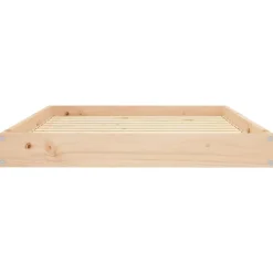 vidaXL hundeseng 101,5x74x9 cm massivt fyrretræ