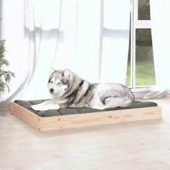 vidaXL hundeseng 101,5x74x9 cm massivt fyrretræ