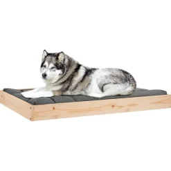 vidaXL hundeseng 101,5x74x9 cm massivt fyrretræ