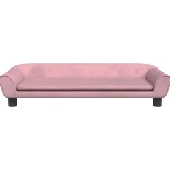 vidaXL hundeseng 100x50x21 cm velour lyserød