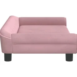 vidaXL hundeseng 100x50x21 cm velour lyserød