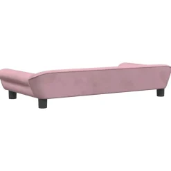 vidaXL hundeseng 100x50x21 cm velour lyserød