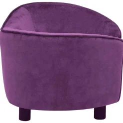 vidaXL hundesofa 69x49x40 cm plys bordeauxfarvet