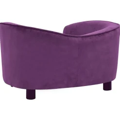 vidaXL hundesofa 69x49x40 cm plys bordeauxfarvet
