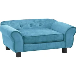 vidaXL hundesofa 72x45x30 cm plys turkis