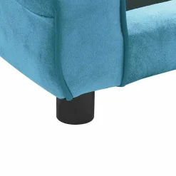vidaXL hundesofa 72x45x30 cm plys turkis