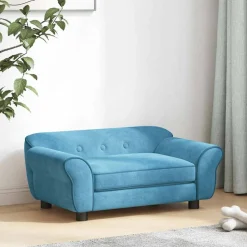 vidaXL hundesofa 72x45x30 cm plys turkis
