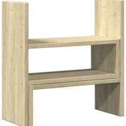 vidaXL hylde til skrivebord 40x17x41 cm konstrueret træ sonoma-eg