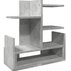 vidaXL hylde til skrivebord 49x20x52,5 cm konstrueret træ betongrå