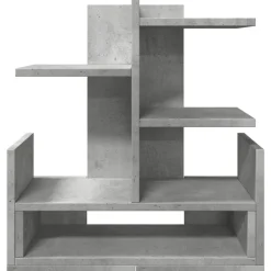 vidaXL hylde til skrivebord 49x20x52,5 cm konstrueret træ betongrå