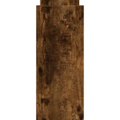 vidaXL hylde til skrivebord 40x17x41 cm konstrueret træ røget eg