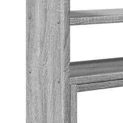 vidaXL hylde til skrivebord 40x17x41 cm konstrueret træ grå sonoma-eg
