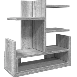 vidaXL hylde til skrivebord 49x20x52,5 cm konstrueret træ grå sonoma