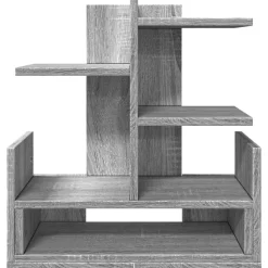 vidaXL hylde til skrivebord 49x20x52,5 cm konstrueret træ grå sonoma