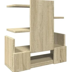 vidaXL hylde til skrivebord 49x20x52,5 cm konstrueret træ sonoma-eg
