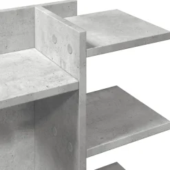 vidaXL hylde til skrivebord 42x21,5x42 cm konstrueret træ betongrå