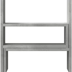 vidaXL hylde til skrivebord 40x17x41 cm konstrueret træ betongrå