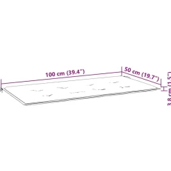 vidaXL hynde til havebænk 100x50x4 cm oxfordstof antracitgrå