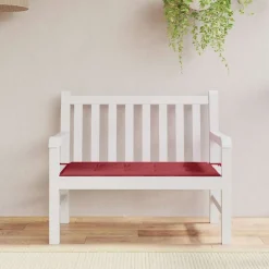 vidaXL hynde til havebænk 100x50x4 cm oxfordstof vinrød