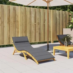 vidaXL hynde til liggestol 180x60x4 cm oxfordstof antracitgrå