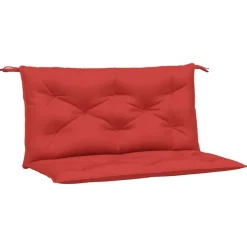 vidaXL hynder til havebænk 2 stk. 100x50x7 cm oxfordstof rød