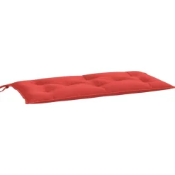 vidaXL hynder til havebænk 2 stk. 100x50x7 cm oxfordstof rød