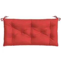 vidaXL hynder til havebænk 2 stk. 100x50x7 cm oxfordstof rød