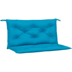 vidaXL hynder til havebænk 2 stk. 100x50x7 cm oxfordstof lyseblå