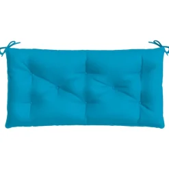 vidaXL hynder til havebænk 2 stk. 100x50x7 cm oxfordstof lyseblå