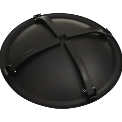 vidaXL 2-i-1 bålfad og grill med ildrager 56x56x49 cm stål