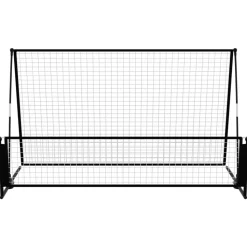 vidaXL 2-i-1 fodbold-rebounder 202x104x120 cm stål