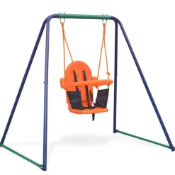 vidaXL 2-i-1 gynge og babygynge orange