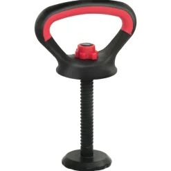 vidaXL 4-i-1 Håndvægte Barbell Kettlebell Sæt 20kg 20kg Sort og rød