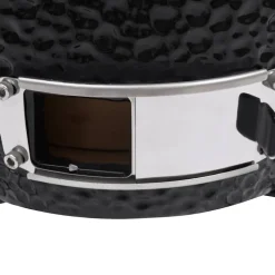 vidaXL 2-i-1 Kamado-røgegrill 56 cm keramisk sort