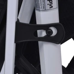 vidaXL 3-i-1 klapvogn aluminium blå og sort