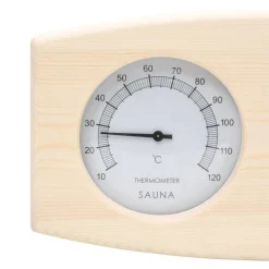 vidaXL 2-i-1 saunasæt med hygrometer og timeglas massivt fyrretræ