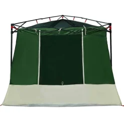 vidaXL Indertelt med tag med opbevaring Grøn 290 x 288 x 234 cm taft