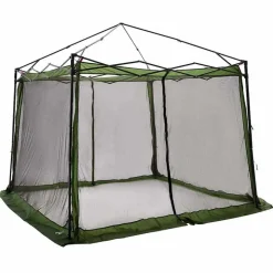 vidaXL Indertelt med tag med opbevaring Grøn 303 x 303 x 196 cm taft