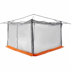 vidaXL Indertelt med tag Grå og orange 520 x 520 x 190 cm taft