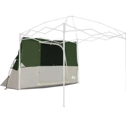 vidaXL Indertelt med tag med opbevaring Grøn 280 x 220 x 176 cm taft