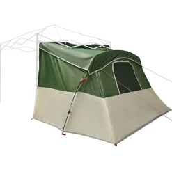 vidaXL Indertelt med tag med opbevaring Grøn 280 x 220 x 176 cm taft